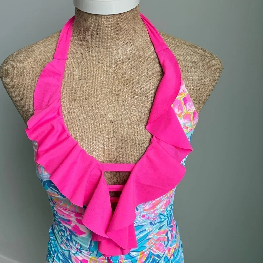Lilly Pulitzer Nara Tankini Swim Top Size 0 NWOT
